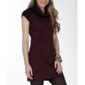 Straight-cut dress Maloka plum color - Houston