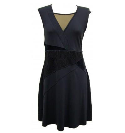 Maloka V-neck dress in jersey